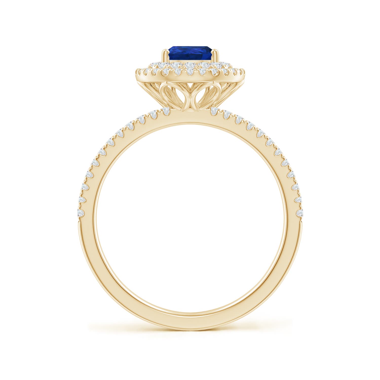 AAA - Blue Sapphire / 1.17 CT / 14 KT Yellow Gold