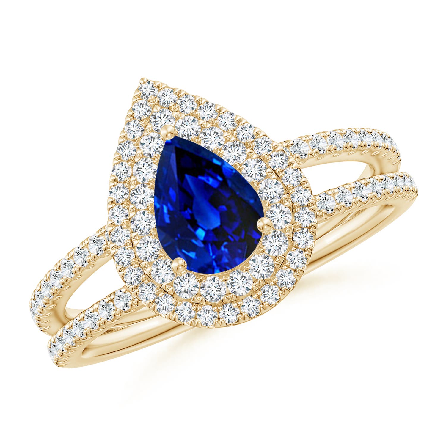 AAAA - Blue Sapphire / 1.17 CT / 14 KT Yellow Gold