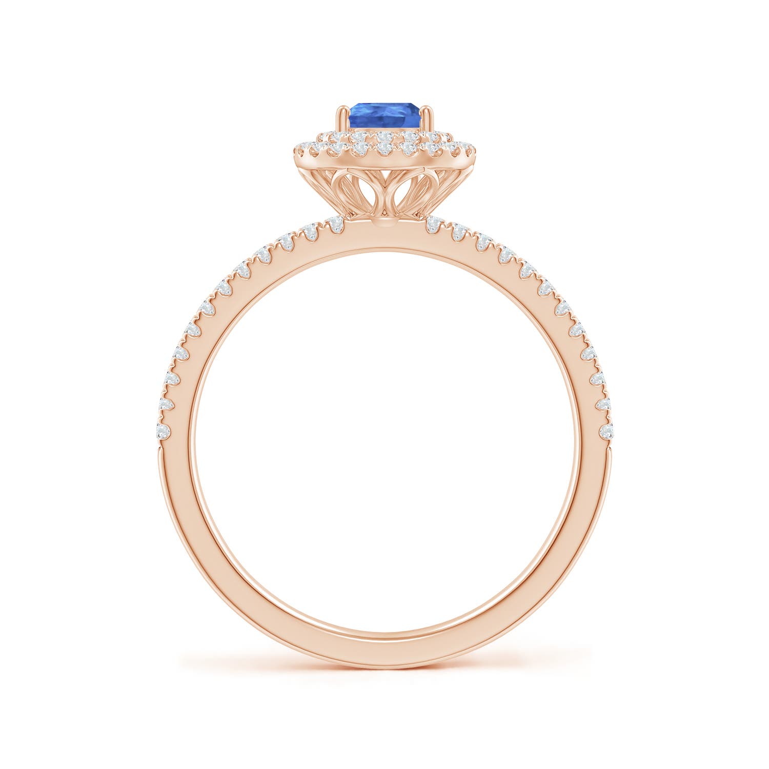 AA - Tanzanite / 0.76 CT / 14 KT Rose Gold