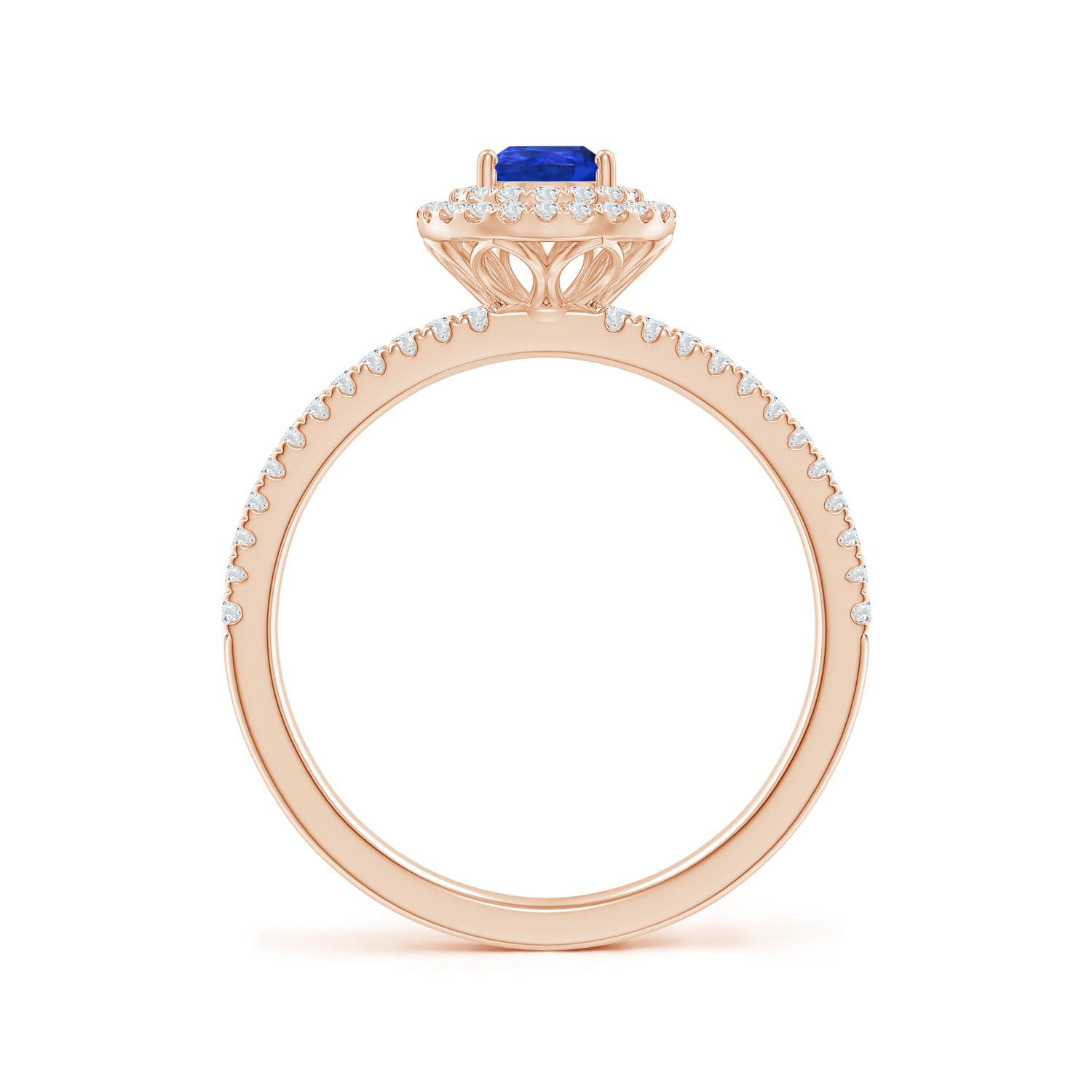 AAA - Tanzanite / 0.76 CT / 14 KT Rose Gold