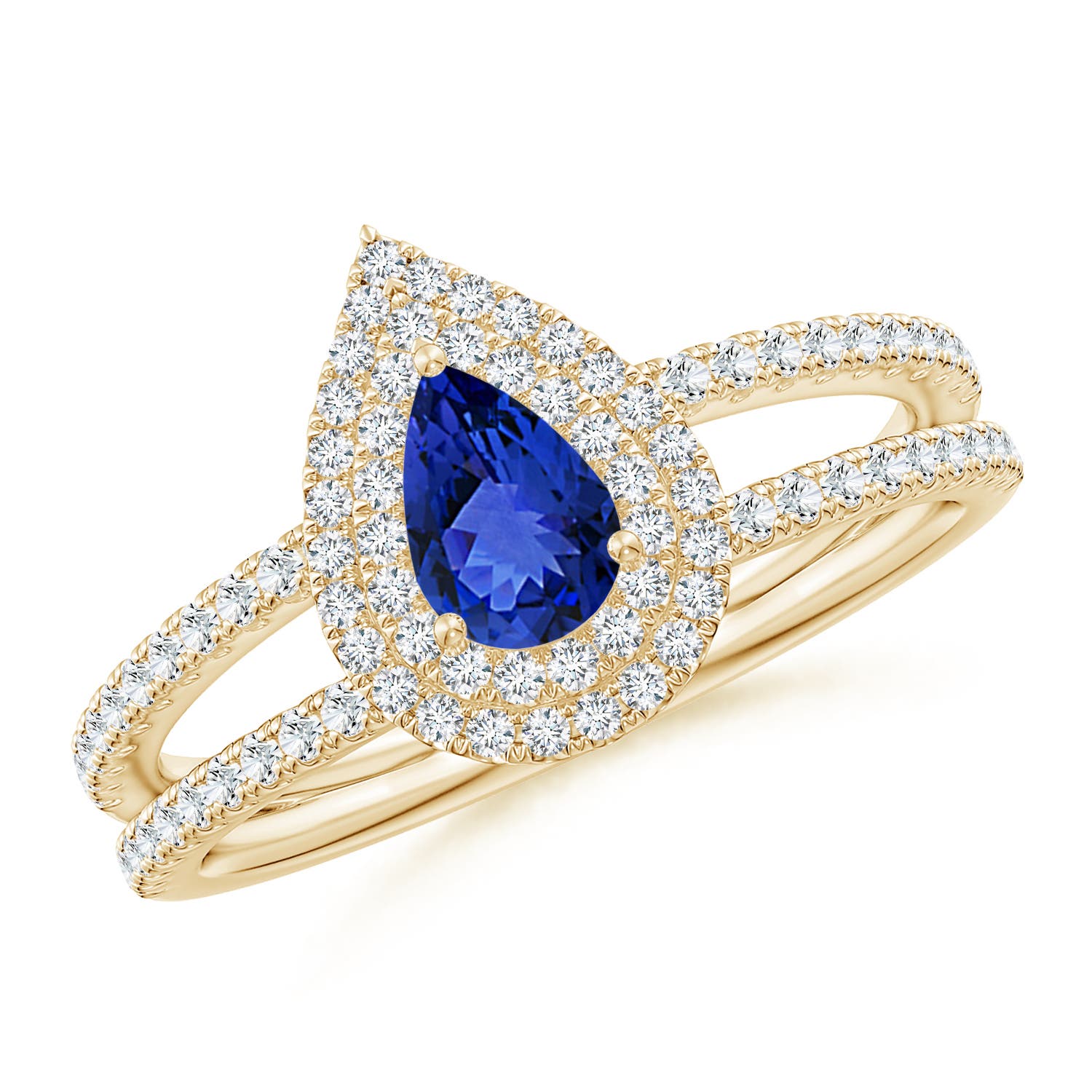 AAA - Tanzanite / 0.76 CT / 14 KT Yellow Gold