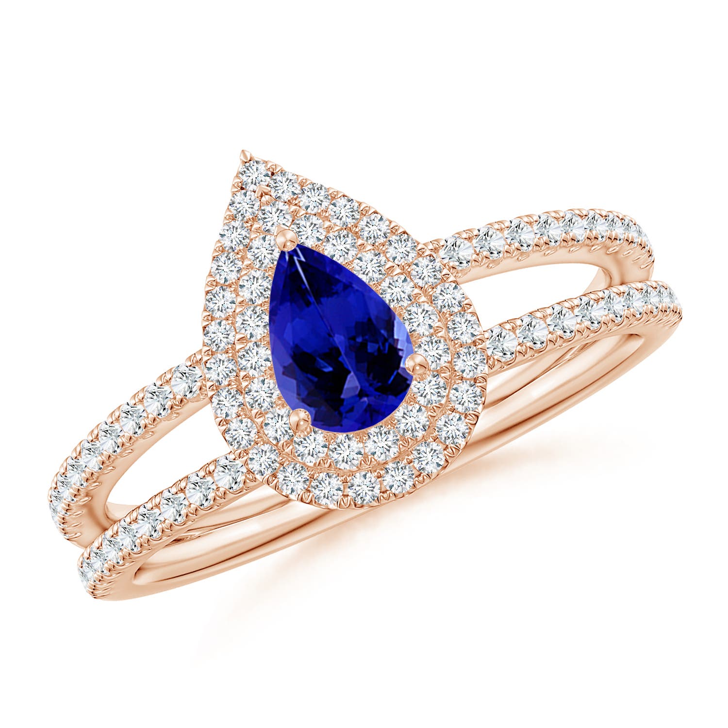 AAAA - Tanzanite / 0.76 CT / 14 KT Rose Gold