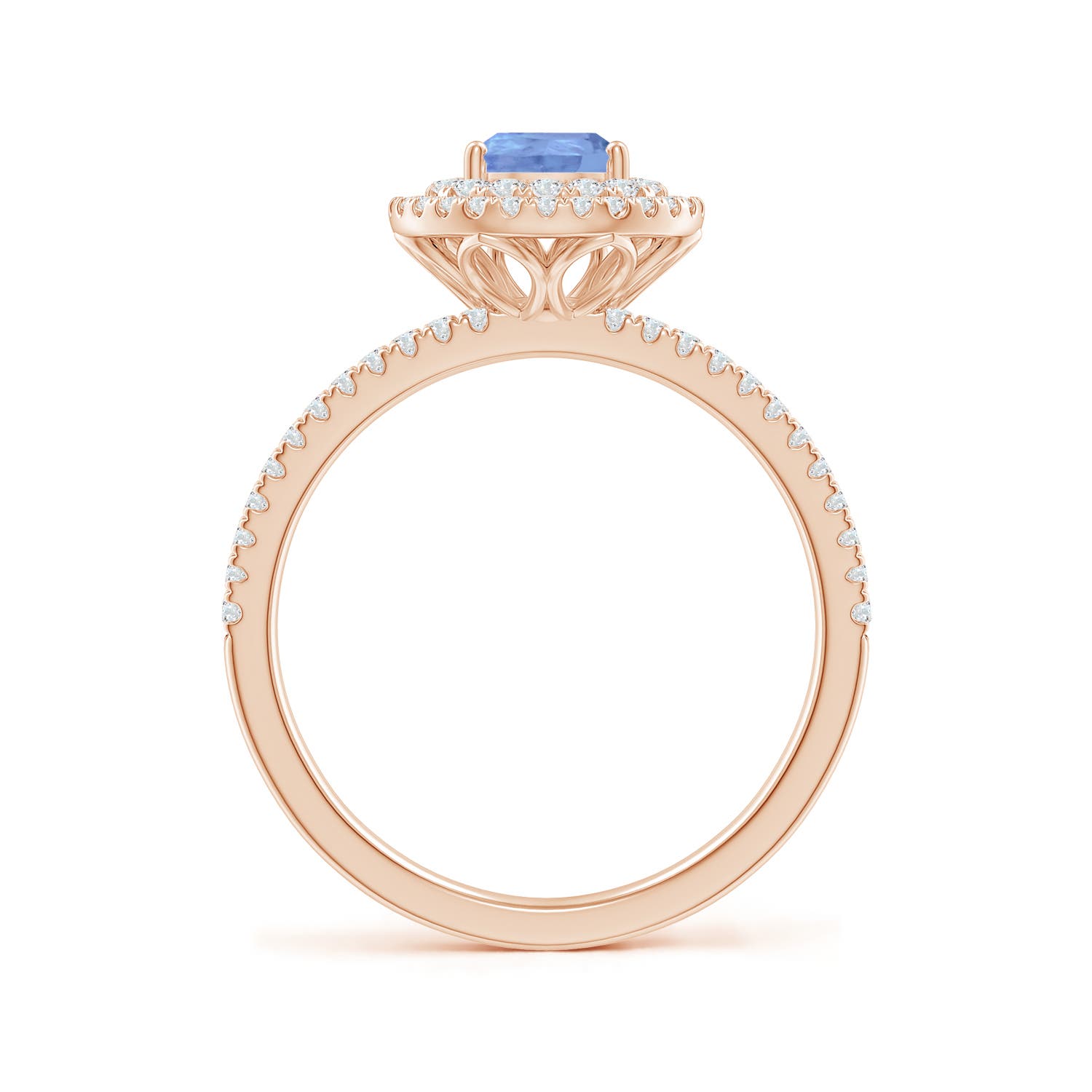 A - Tanzanite / 1.07 CT / 14 KT Rose Gold