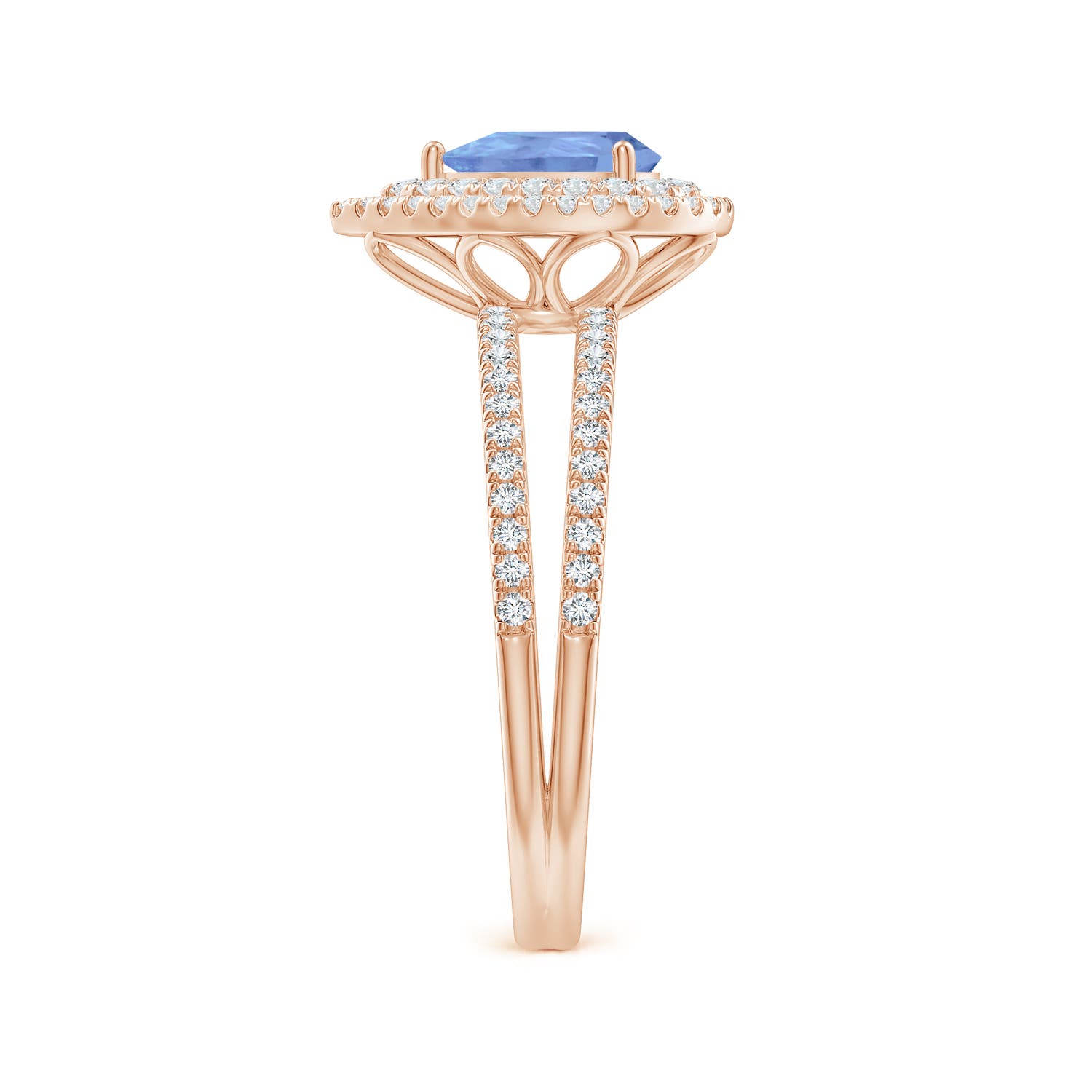 A - Tanzanite / 1.07 CT / 14 KT Rose Gold