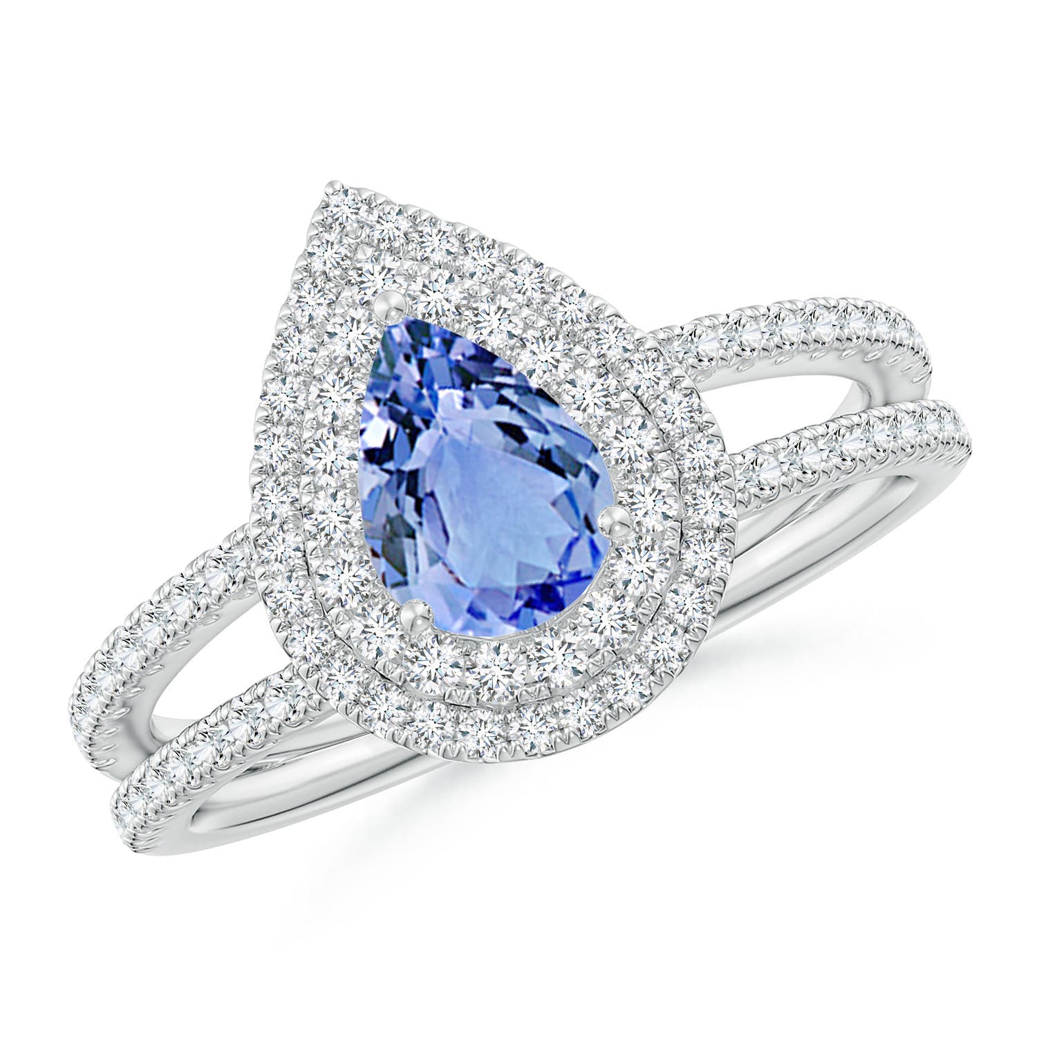 A - Tanzanite / 1.07 CT / 14 KT White Gold