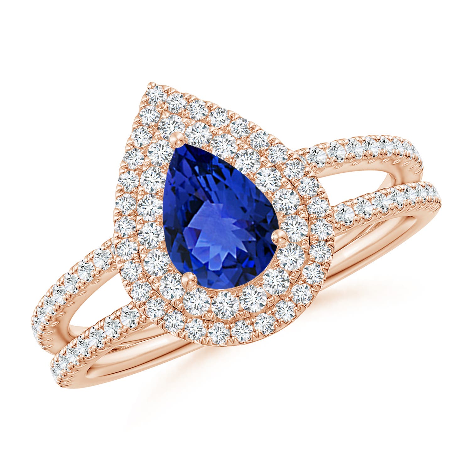 AAA - Tanzanite / 1.07 CT / 14 KT Rose Gold