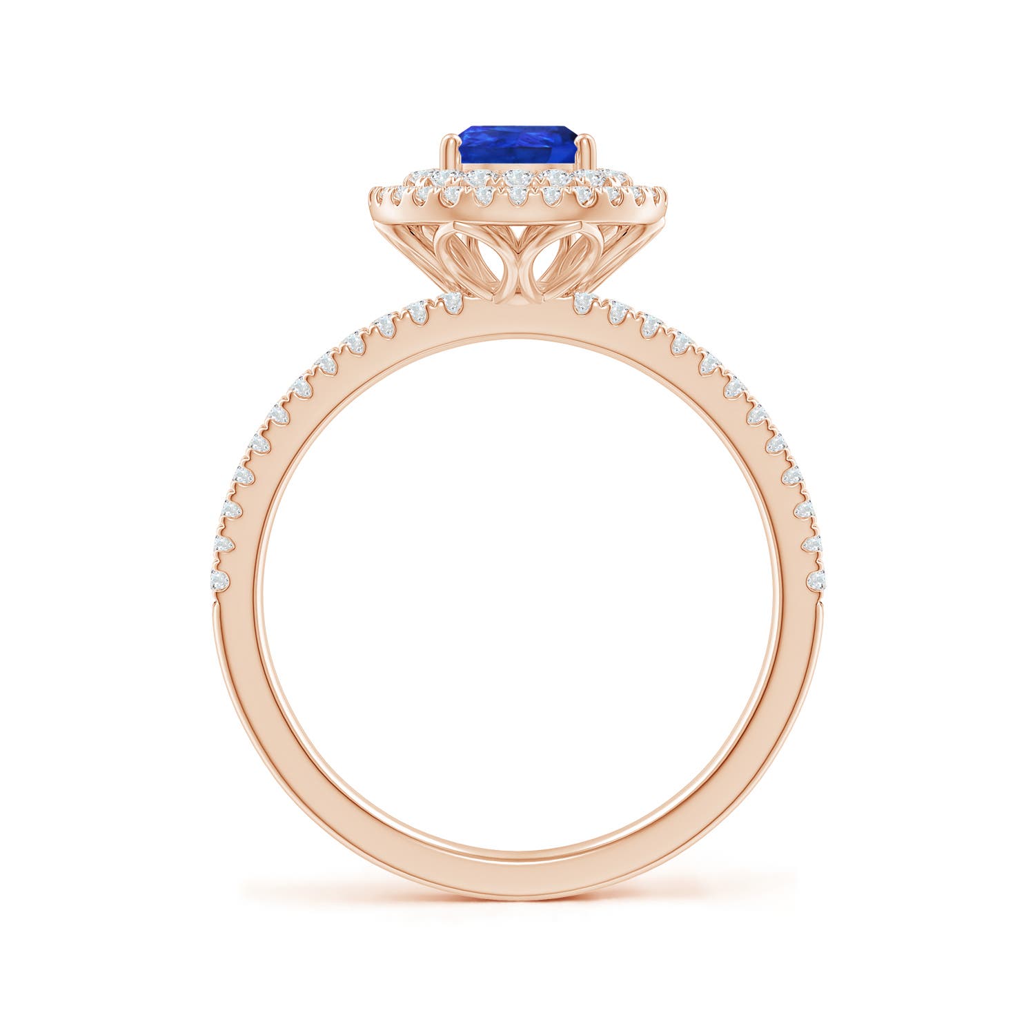 AAA - Tanzanite / 1.07 CT / 14 KT Rose Gold