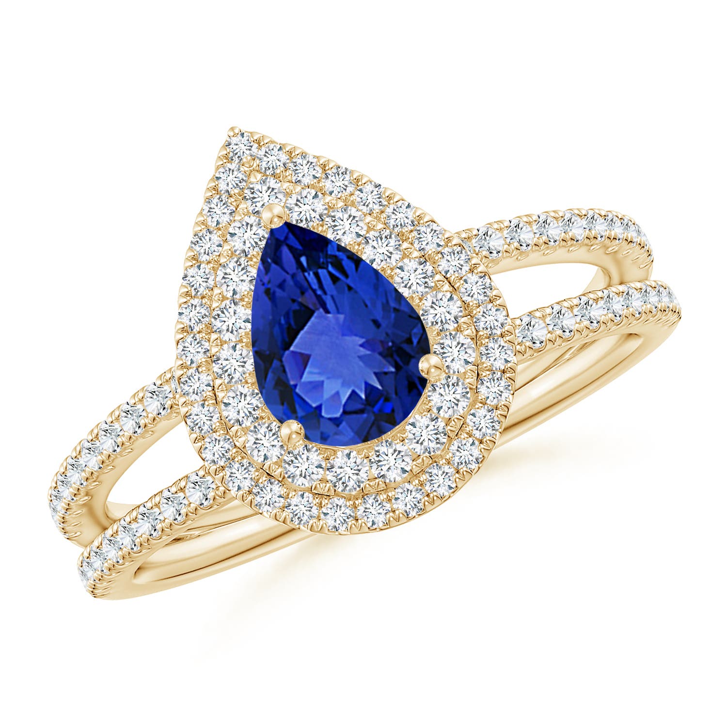 AAA - Tanzanite / 1.07 CT / 14 KT Yellow Gold