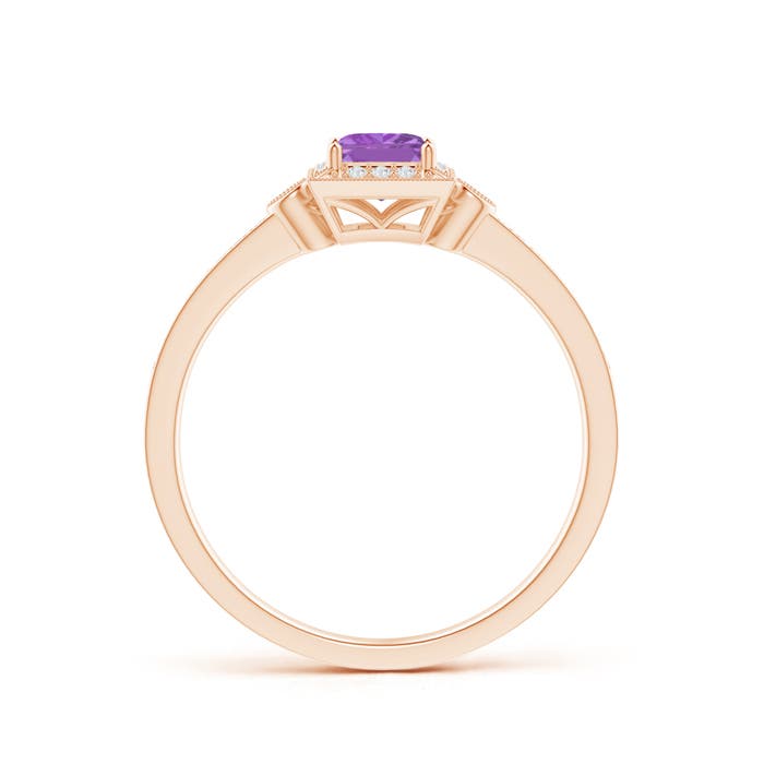 A - Amethyst / 0.49 CT / 14 KT Rose Gold