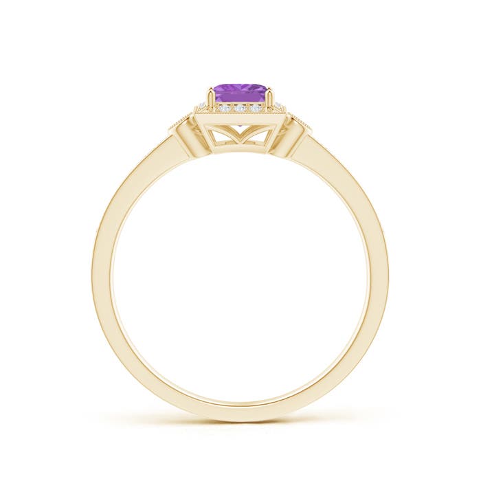 A - Amethyst / 0.49 CT / 14 KT Yellow Gold