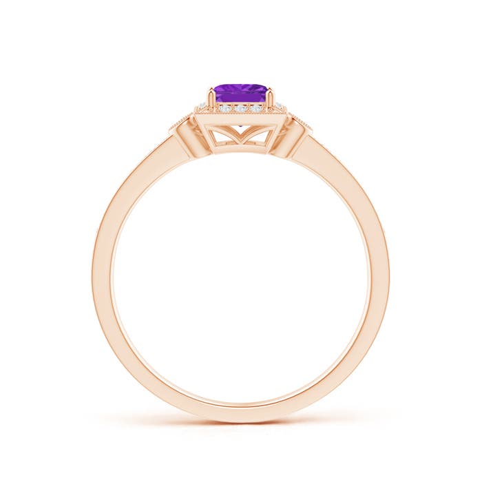 AA - Amethyst / 0.49 CT / 14 KT Rose Gold