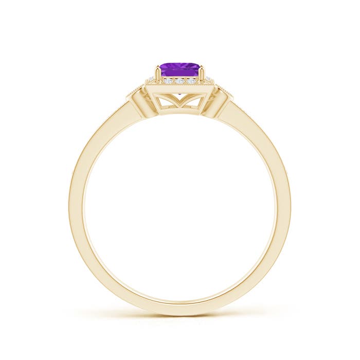 AA - Amethyst / 0.49 CT / 14 KT Yellow Gold