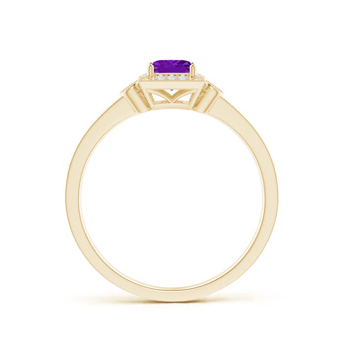 AAA - Amethyst / 0.49 CT / 14 KT Yellow Gold