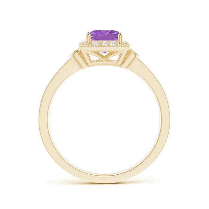 A - Amethyst / 0.87 CT / 14 KT Yellow Gold