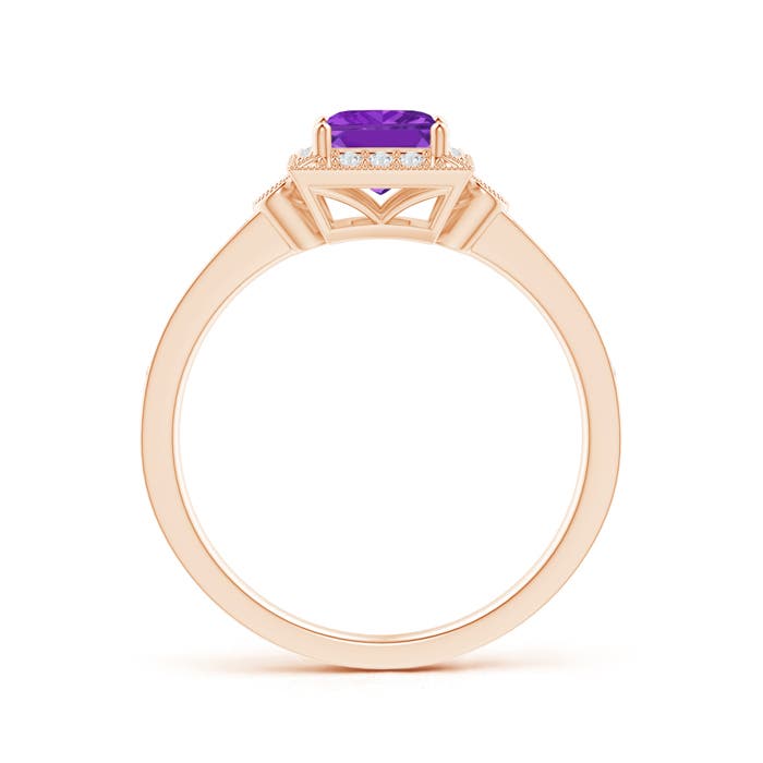 AA - Amethyst / 0.87 CT / 14 KT Rose Gold