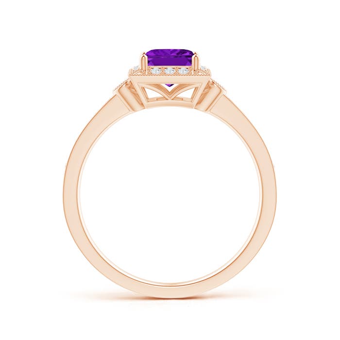 AAA - Amethyst / 0.87 CT / 14 KT Rose Gold