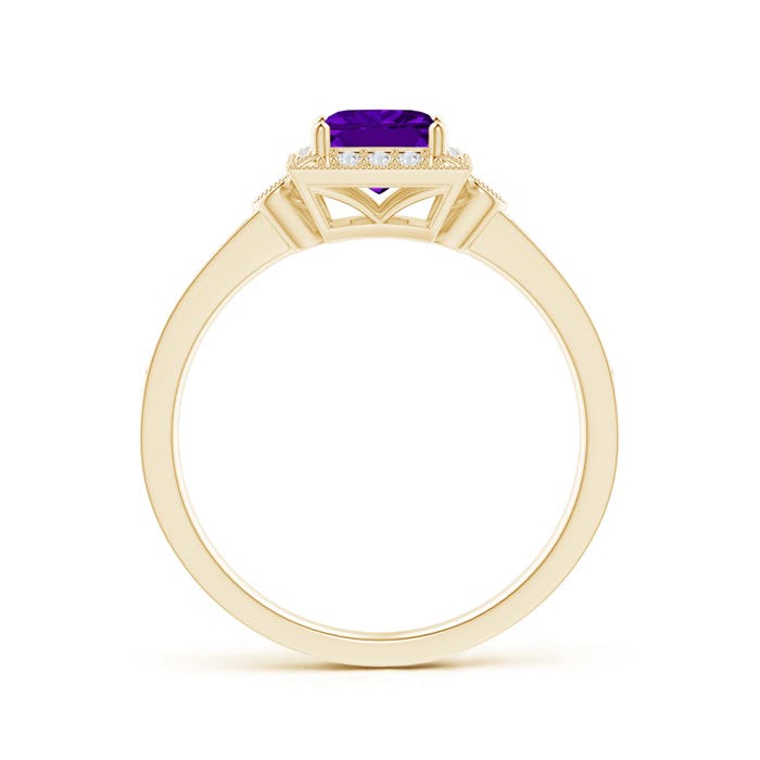 AAAA - Amethyst / 0.87 CT / 14 KT Yellow Gold