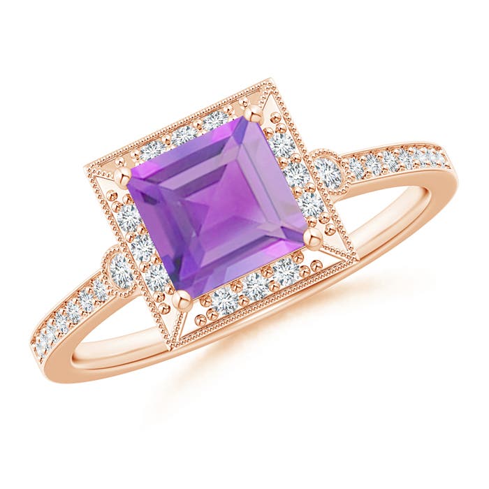 A - Amethyst / 1.19 CT / 14 KT Rose Gold