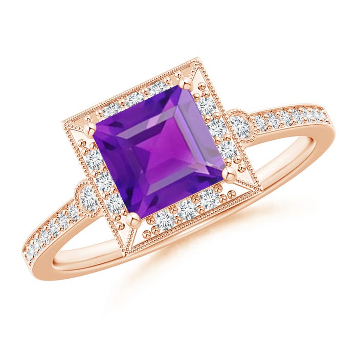 AA - Amethyst / 1.19 CT / 14 KT Rose Gold