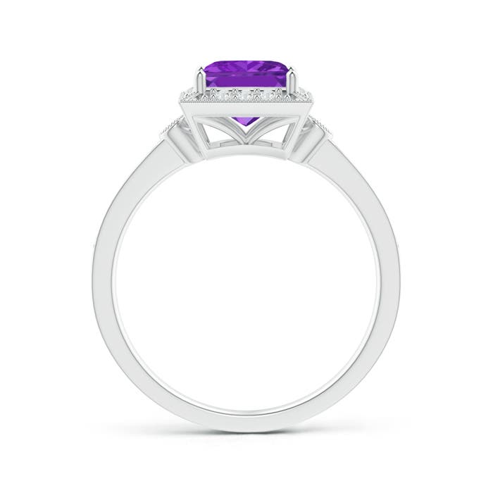 AA - Amethyst / 1.19 CT / 14 KT White Gold