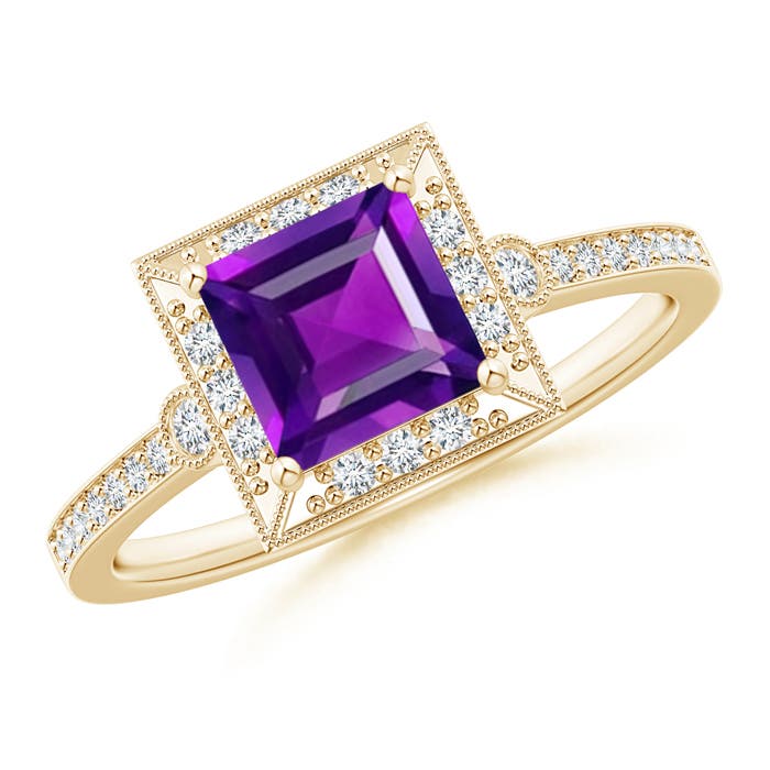 AAA - Amethyst / 1.19 CT / 14 KT Yellow Gold