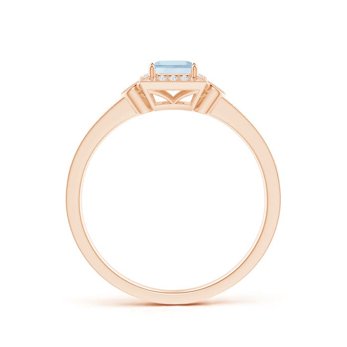 AA - Aquamarine / 0.49 CT / 14 KT Rose Gold