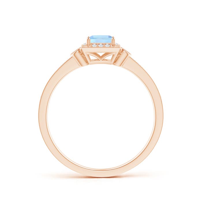 AAA - Aquamarine / 0.49 CT / 14 KT Rose Gold