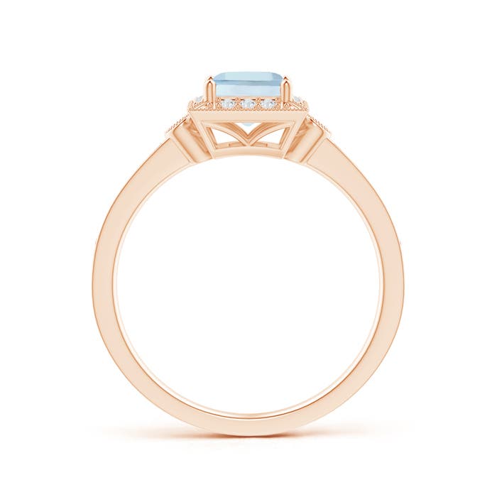 AA - Aquamarine / 0.72 CT / 14 KT Rose Gold