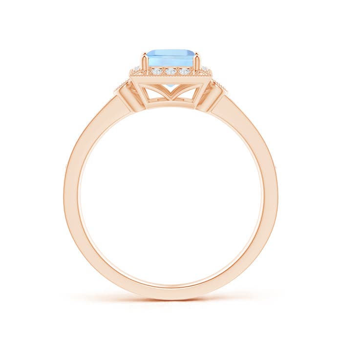 AAA - Aquamarine / 0.72 CT / 14 KT Rose Gold