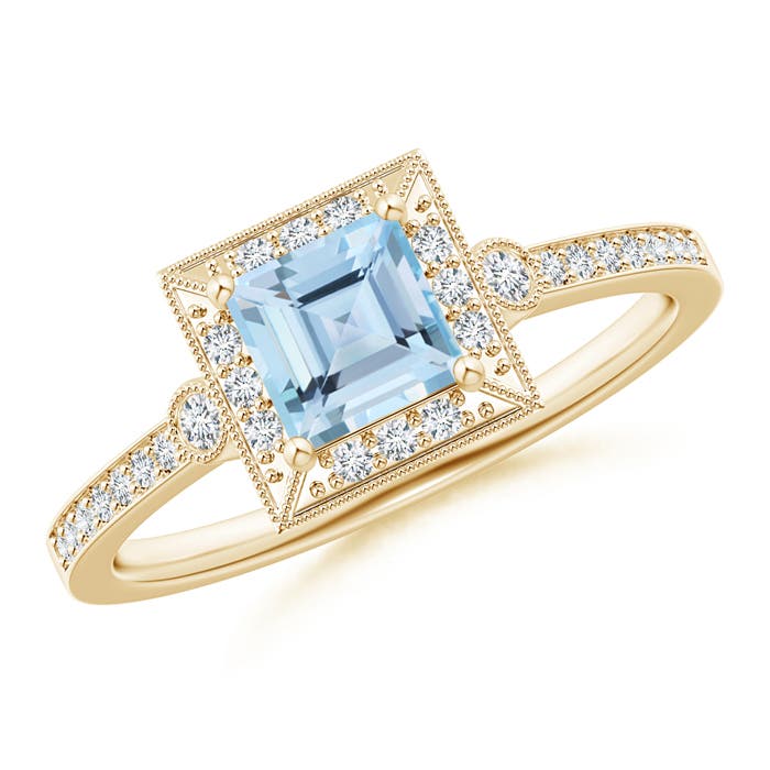 AAA - Aquamarine / 0.72 CT / 14 KT Yellow Gold