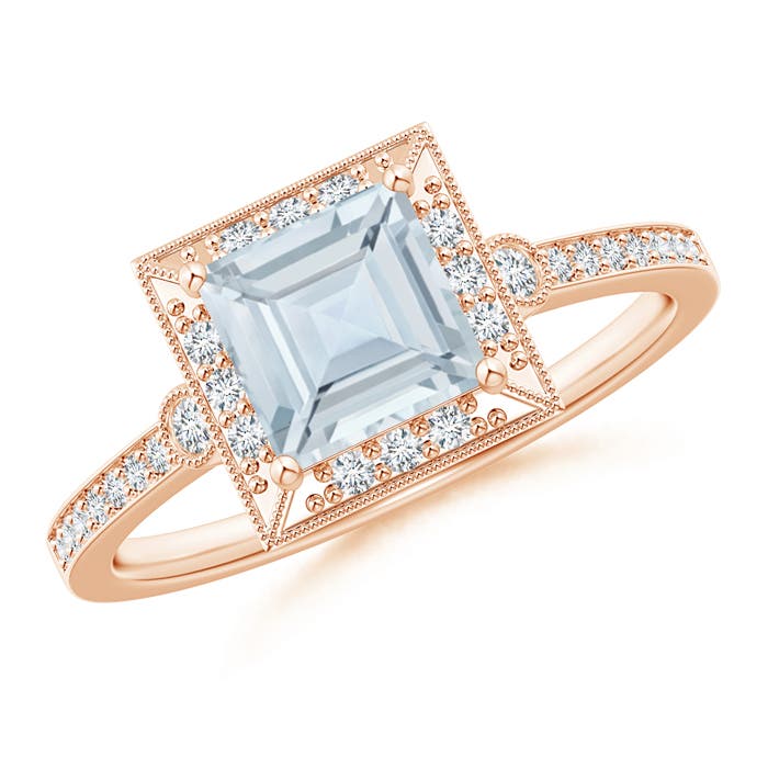 A - Aquamarine / 1.14 CT / 14 KT Rose Gold