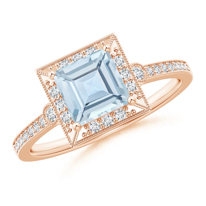 AA - Aquamarine / 1.14 CT / 14 KT Rose Gold