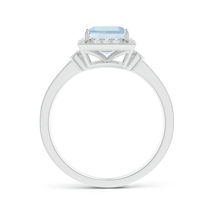 AA - Aquamarine / 1.14 CT / 14 KT White Gold