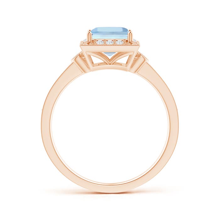 AAAA - Aquamarine / 1.14 CT / 14 KT Rose Gold