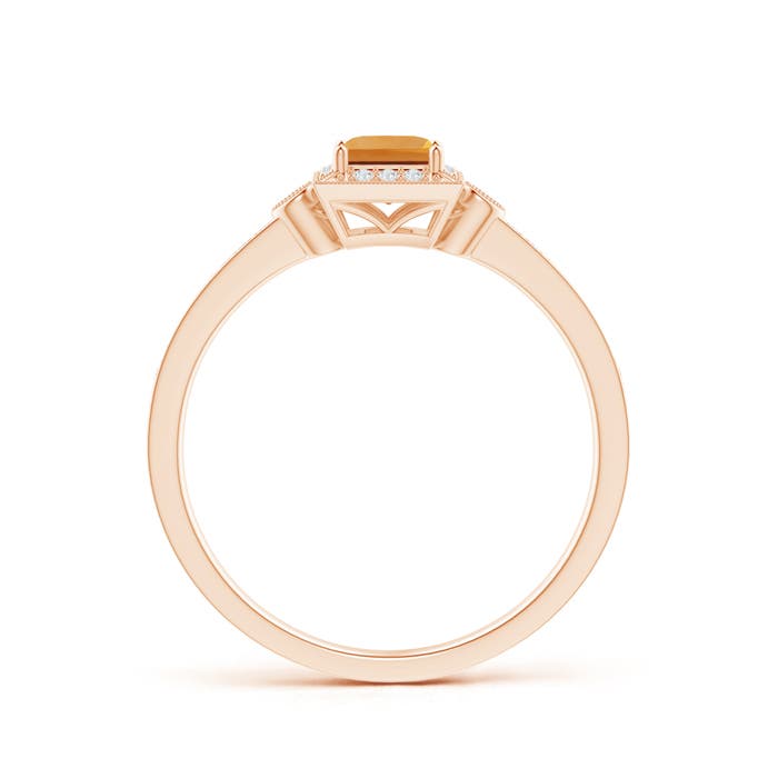 AA - Citrine / 0.46 CT / 14 KT Rose Gold