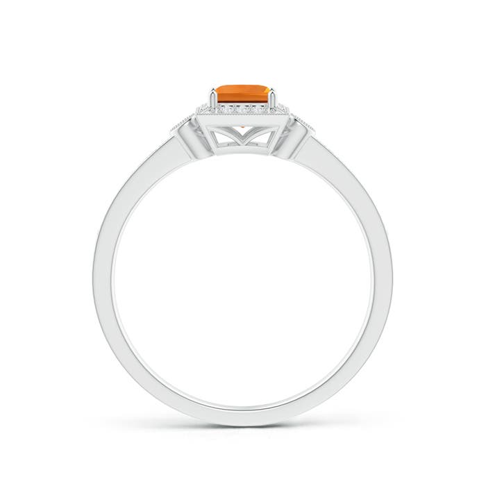 AAA - Citrine / 0.46 CT / 14 KT White Gold