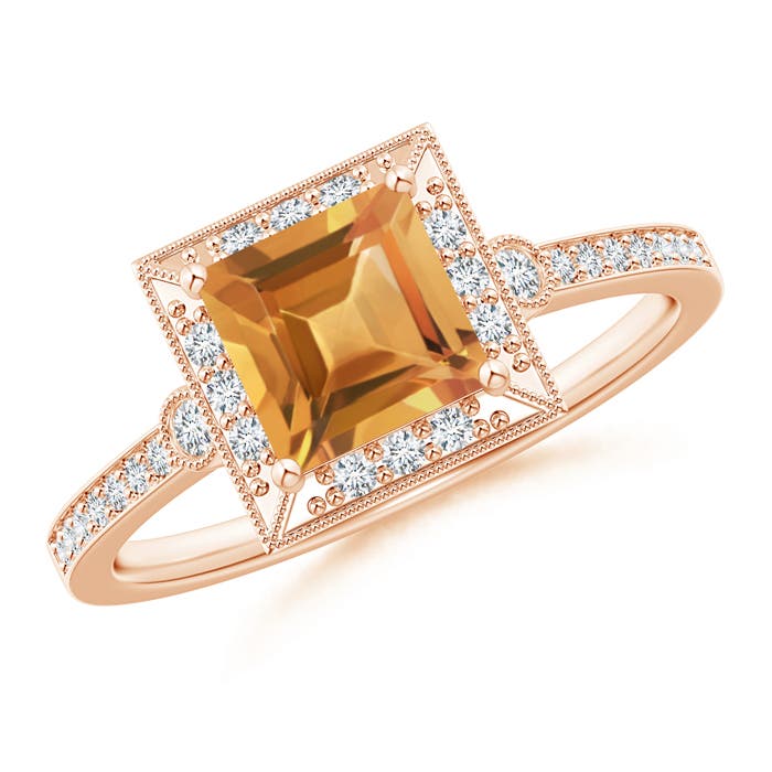 A - Citrine / 1.19 CT / 14 KT Rose Gold