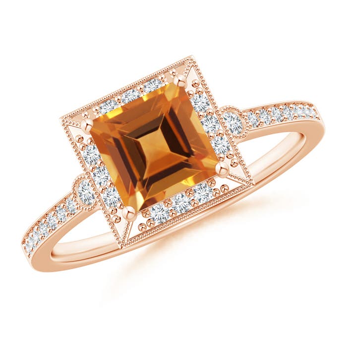 AAA - Citrine / 1.19 CT / 14 KT Rose Gold