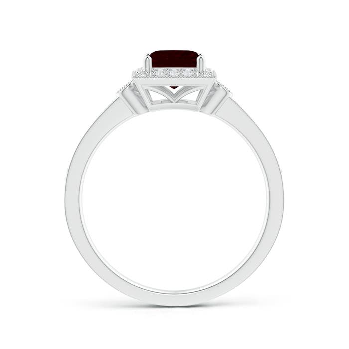 A - Garnet / 0.92 CT / 14 KT White Gold