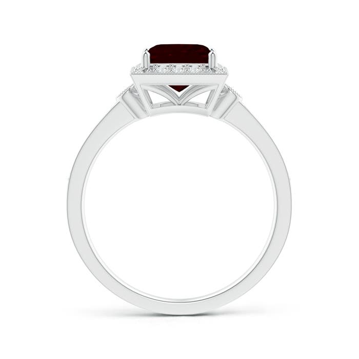 A - Garnet / 1.59 CT / 14 KT White Gold