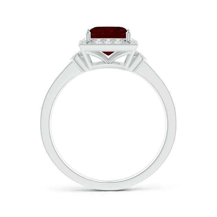 AAA - Garnet / 1.59 CT / 14 KT White Gold