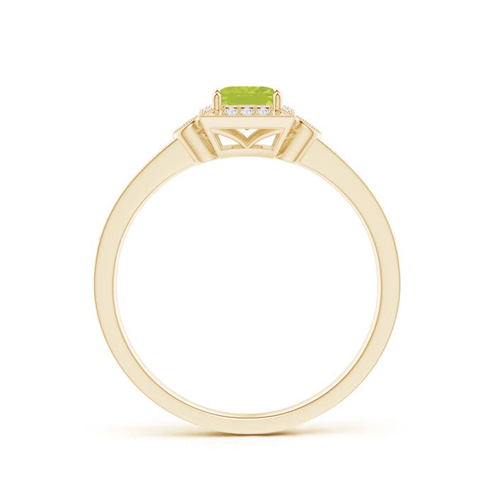 A - Peridot / 0.46 CT / 14 KT Yellow Gold