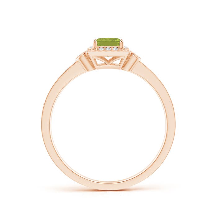 AA - Peridot / 0.46 CT / 14 KT Rose Gold