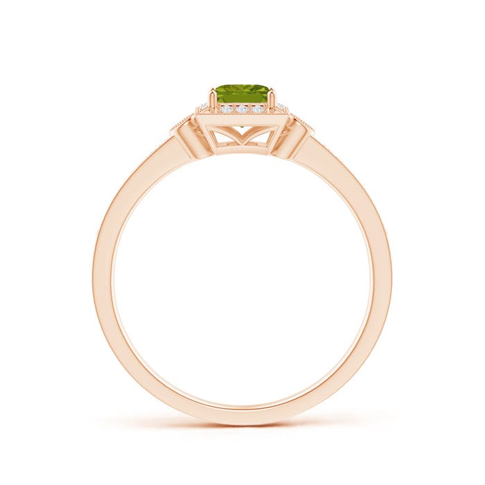 AAA - Peridot / 0.46 CT / 14 KT Rose Gold