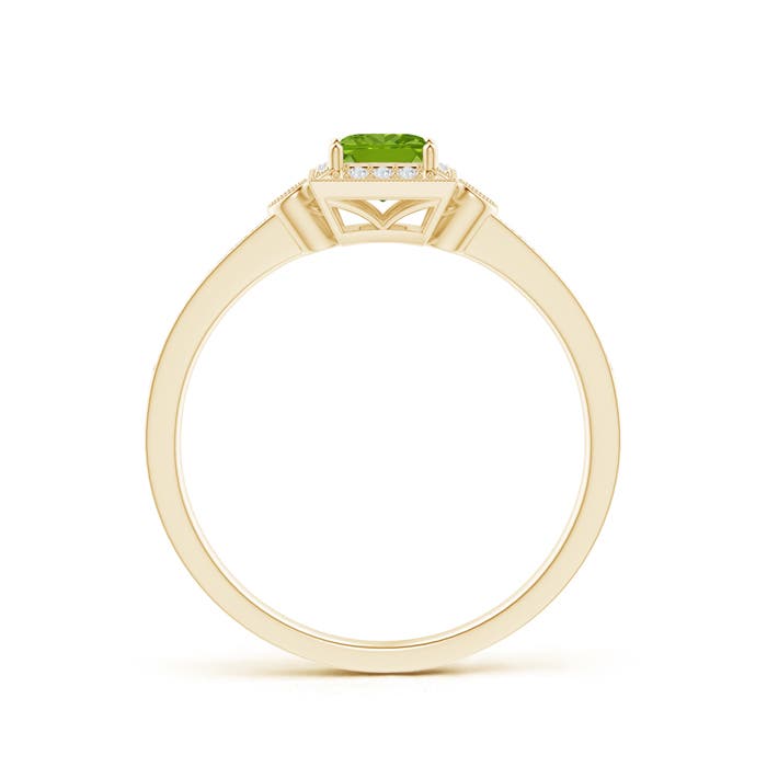 AAAA - Peridot / 0.46 CT / 14 KT Yellow Gold