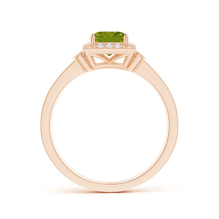 AAA - Peridot / 0.82 CT / 14 KT Rose Gold