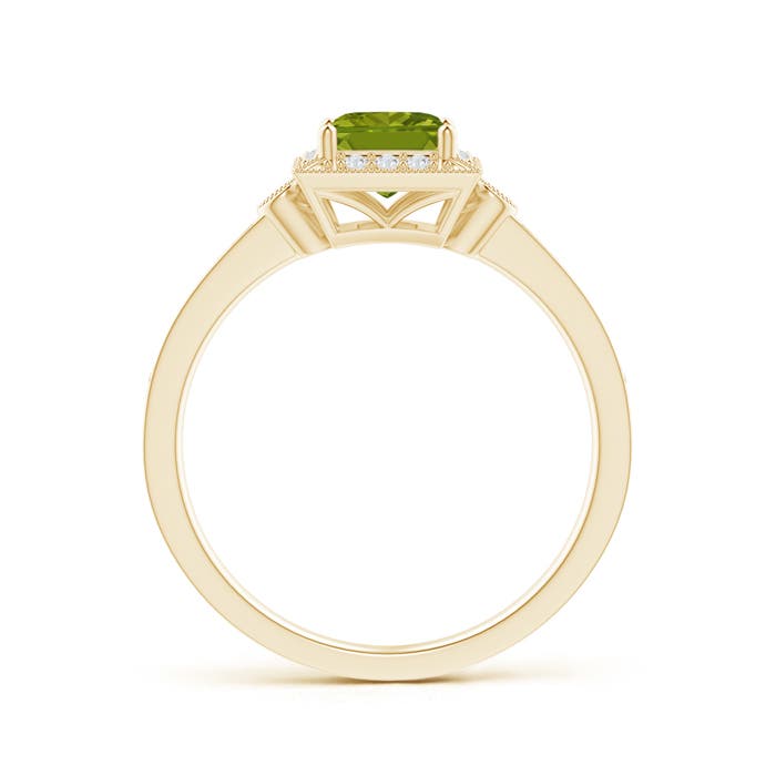 AAA - Peridot / 0.82 CT / 14 KT Yellow Gold