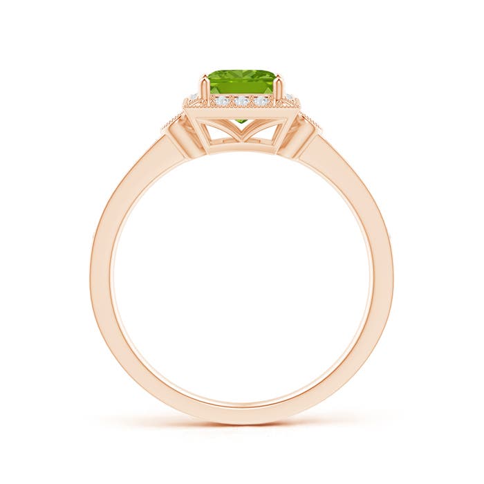 AAAA - Peridot / 0.82 CT / 14 KT Rose Gold