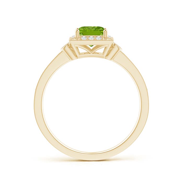 AAAA - Peridot / 0.82 CT / 14 KT Yellow Gold