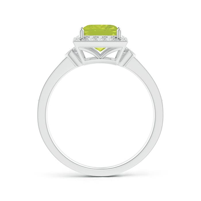 A - Peridot / 1.29 CT / 14 KT White Gold